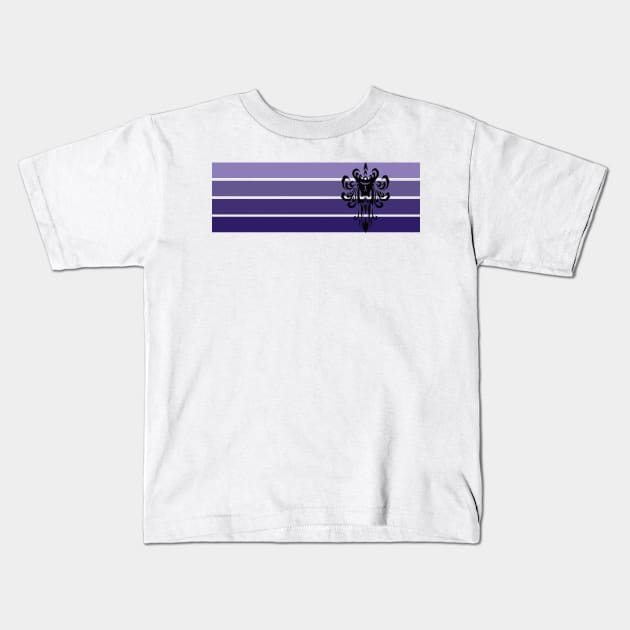 Haunted Mansion stripes Kids T-Shirt by magicmirror